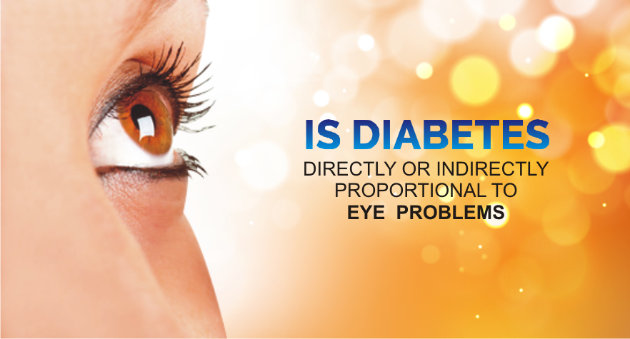 Is diabetes directly or indirectly proportional to eye problem?